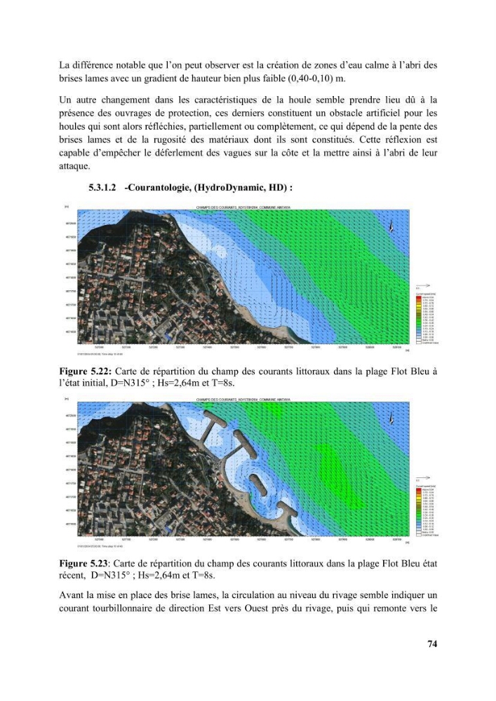 Etude d’impact des brise lames de la commune d’Ain Taya sur les points: Érosion/accumulation et qualité des eaux de baignade
