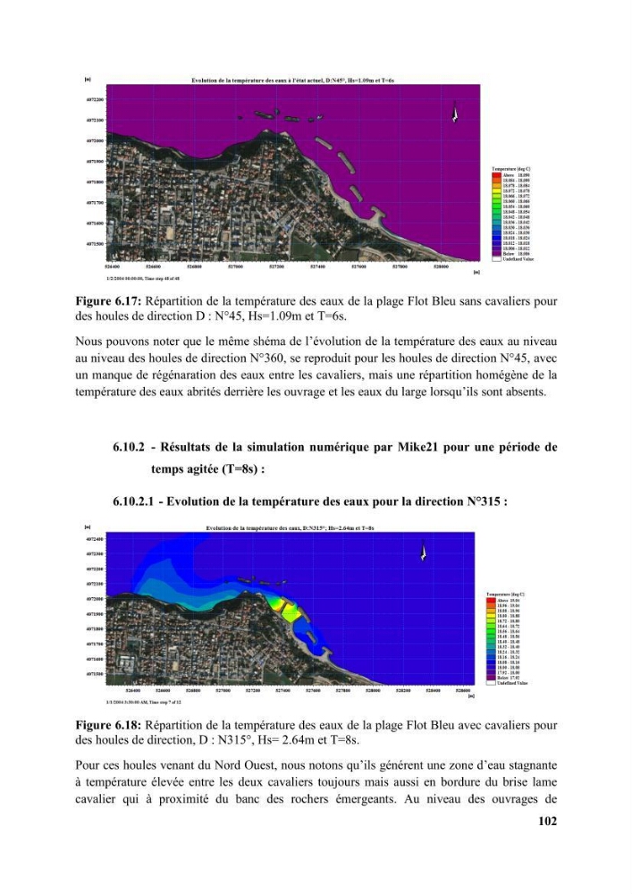 Etude d’impact des brise lames de la commune d’Ain Taya sur les points: Érosion/accumulation et qualité des eaux de baignade