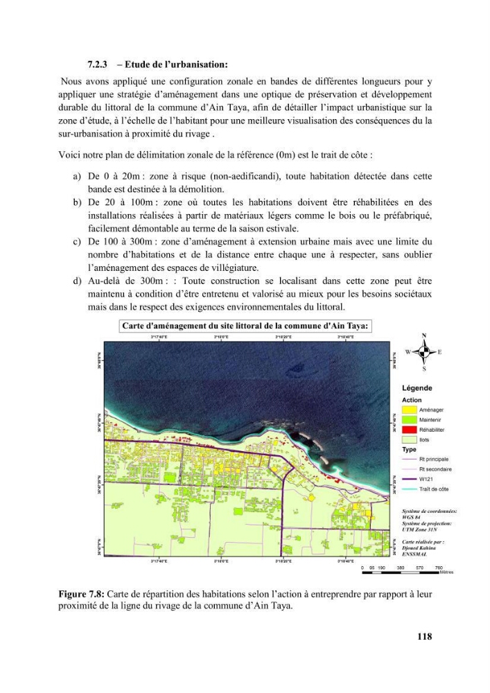 Etude d’impact des brise lames de la commune d’Ain Taya sur les points: Érosion/accumulation et qualité des eaux de baignade