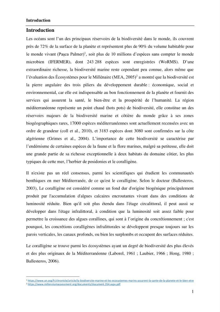 Contribution à la connaissance de la faune associée à l\'écosystème coralligène de la côte Algérienne:
