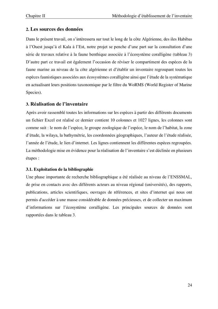 Contribution à la connaissance de la faune associée à l\'écosystème coralligène de la côte Algérienne: