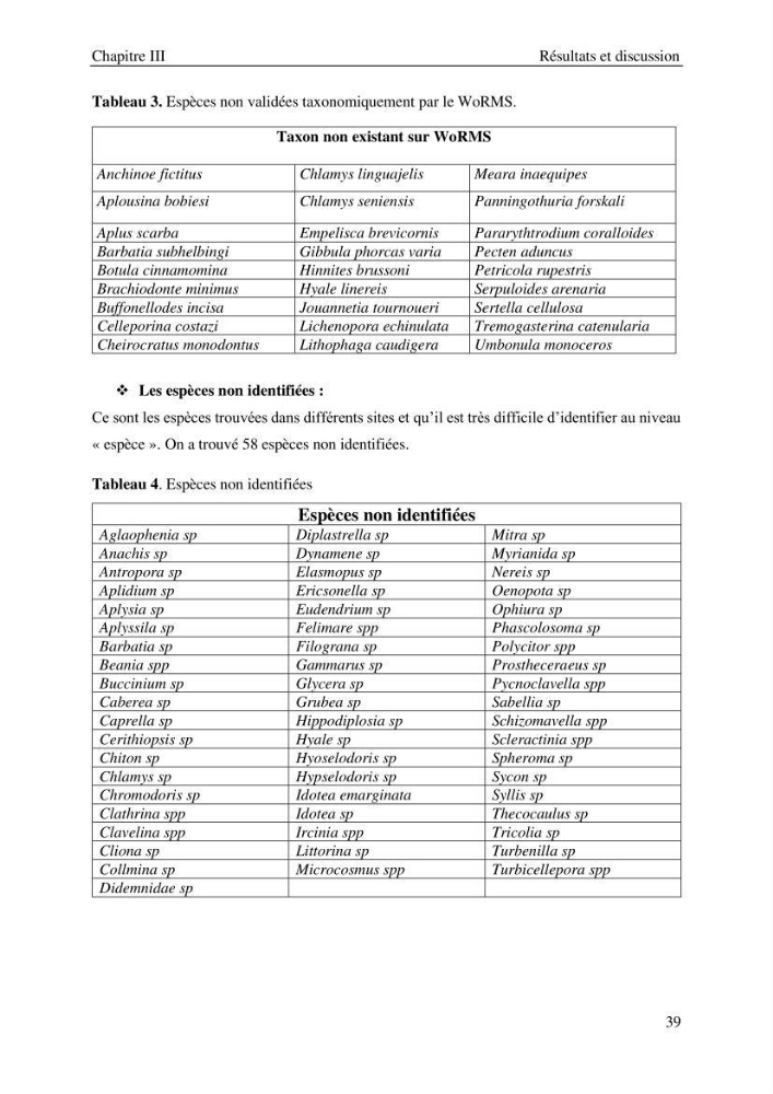 Contribution à la connaissance de la faune associée à l\'écosystème coralligène de la côte Algérienne: