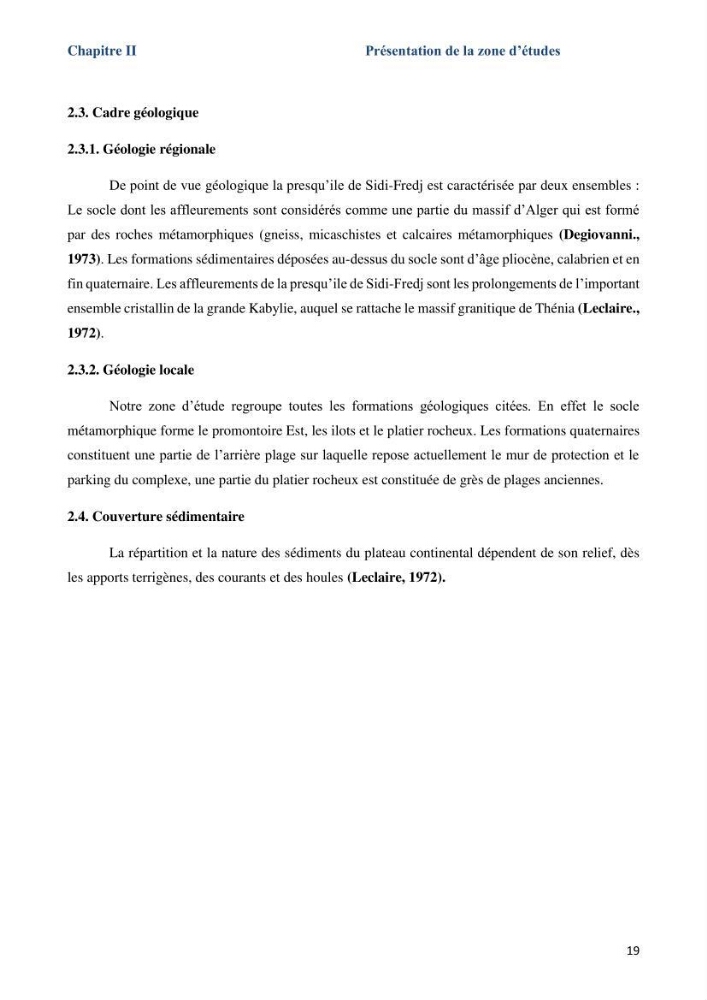 Les paramètres physicochimiques dans l’eau de mer et le sédiment de la plage Ouest de Sidi Fredj