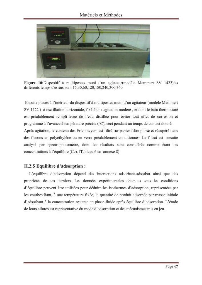 élimination des composées phénolique par le charbon actif à base de noyaux d\'olives