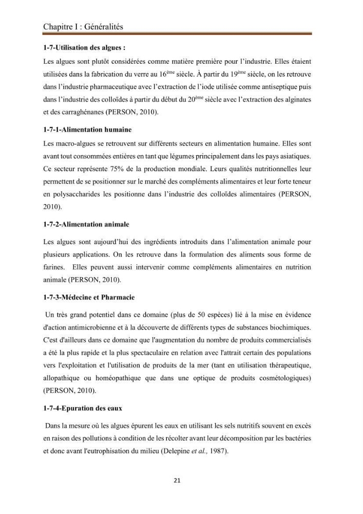 Actualisation de la taxonomie et de l\'inventaire des chlorobiontes des côtes Algériennes et mise en évidence des espèces aquacole
