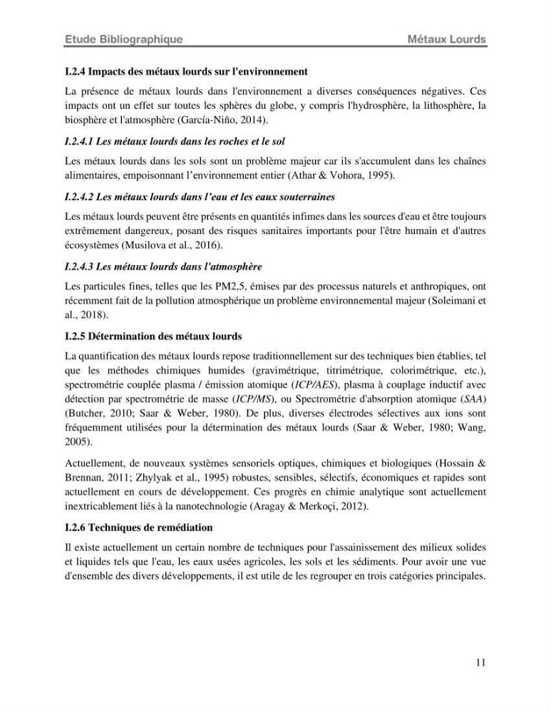 Etude de la fixation du chrome hexavalent sur une argile minérale