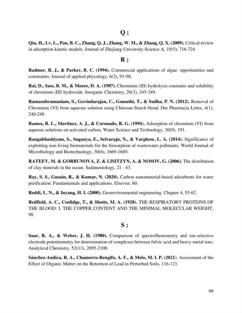 Etude de la fixation du chrome hexavalent sur une argile minérale