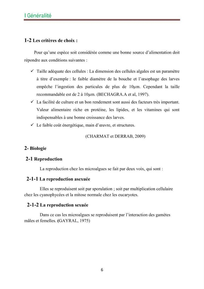 Culture des microalgues