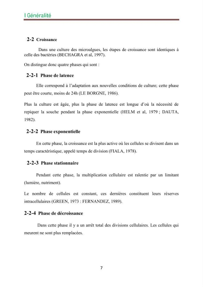Culture des microalgues