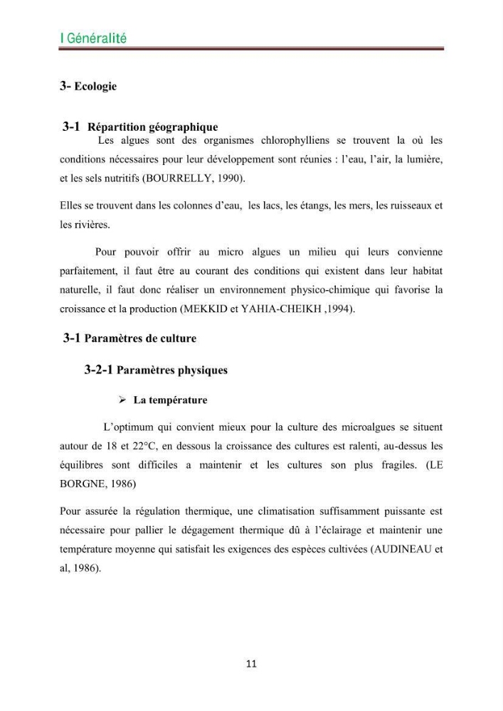 Culture des microalgues