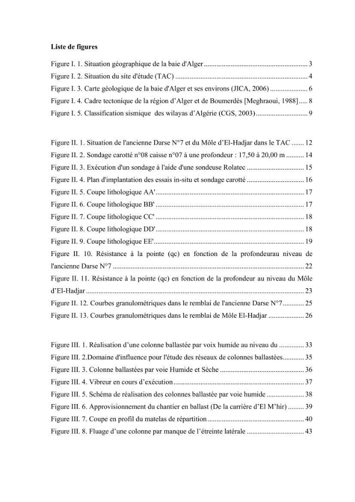Travaux de consolidation des terre-pleins du terminal à conteneur du port d’Alger par les colonnes ballastées voie humide:
