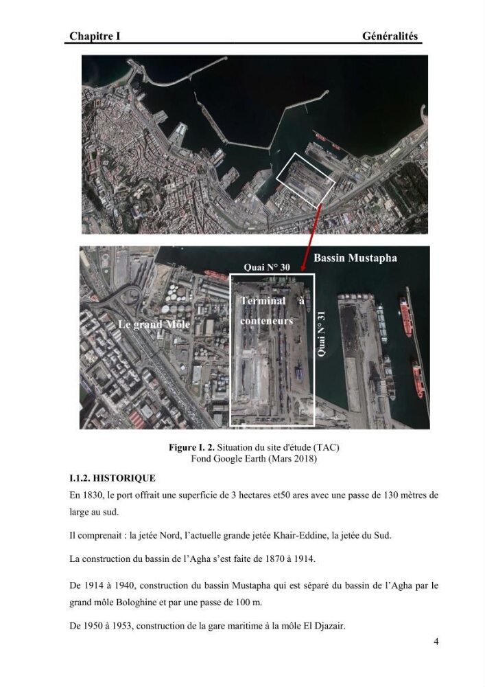 Travaux de consolidation des terre-pleins du terminal à conteneur du port d’Alger par les colonnes ballastées voie humide: