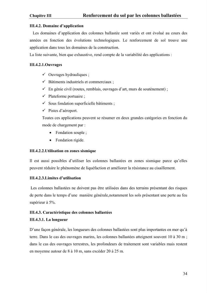 Travaux de consolidation des terre-pleins du terminal à conteneur du port d’Alger par les colonnes ballastées voie humide:
