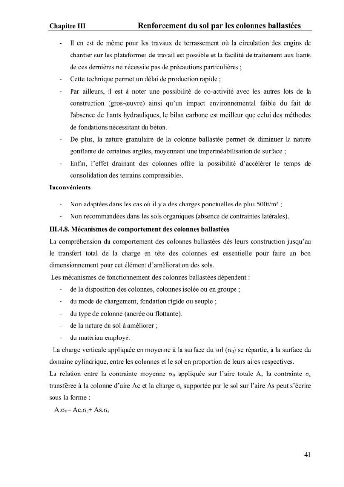 Travaux de consolidation des terre-pleins du terminal à conteneur du port d’Alger par les colonnes ballastées voie humide: