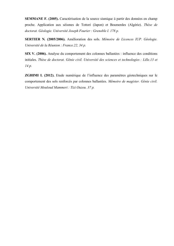 Travaux de consolidation des terre-pleins du terminal à conteneur du port d’Alger par les colonnes ballastées voie humide:
