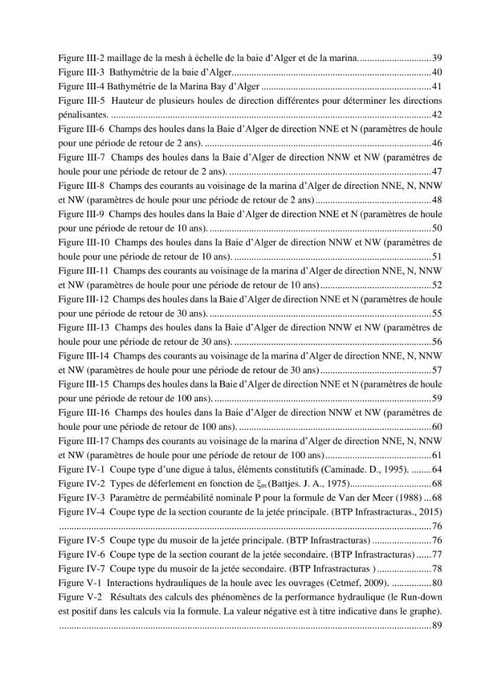 Machine Learning pour l\'étude de la performance hydraulique des ouvrages portuaires: cas Marina d\'Alger