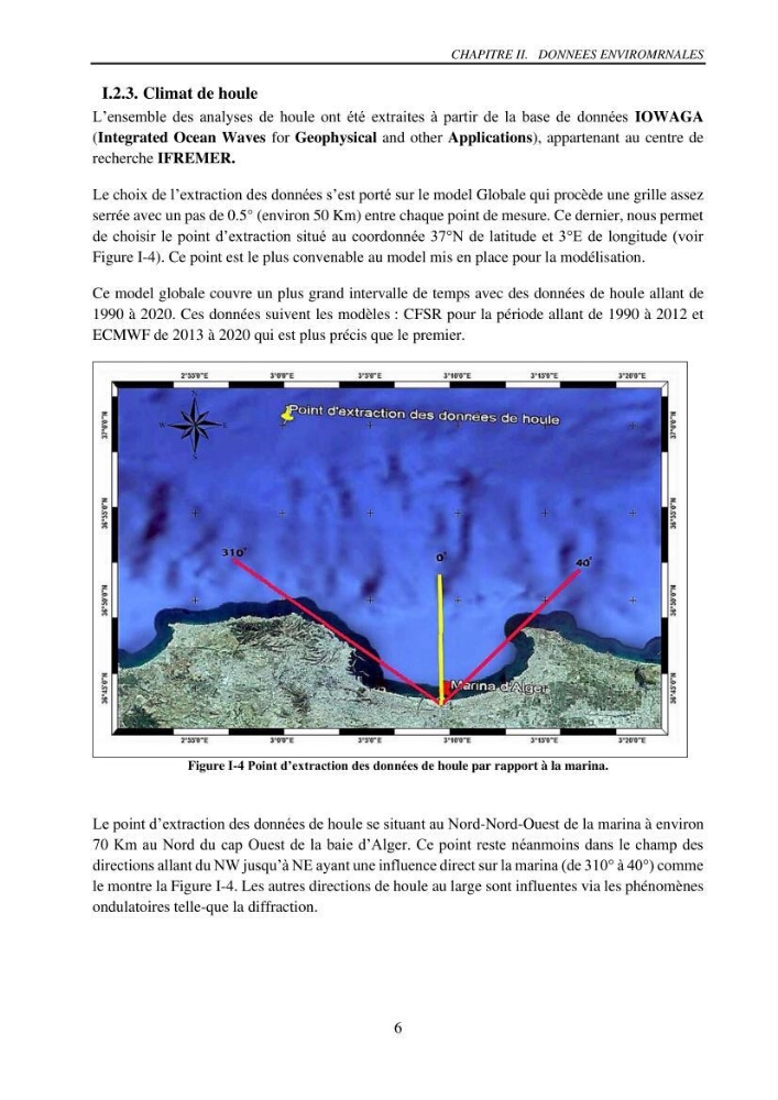 Machine Learning pour l\'étude de la performance hydraulique des ouvrages portuaires: cas Marina d\'Alger
