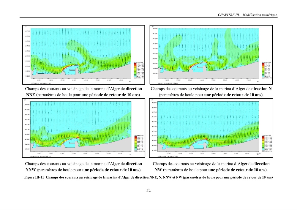 Machine Learning pour l\'étude de la performance hydraulique des ouvrages portuaires: cas Marina d\'Alger