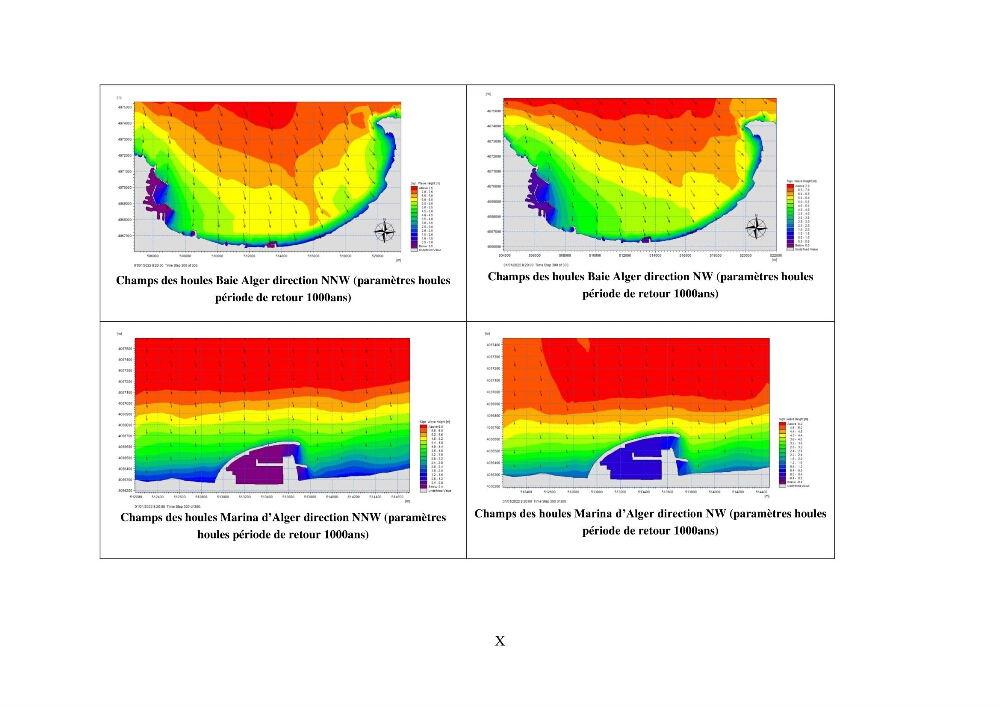 Machine Learning pour l\'étude de la performance hydraulique des ouvrages portuaires: cas Marina d\'Alger