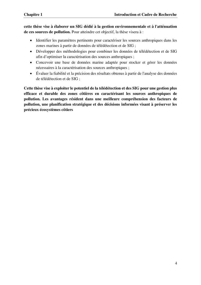 La télédétection et les systèmes d’information géographiques pour l’aide à la caractérisation des sources anthropiques: interactions paramétriques et conception des bases de données marines