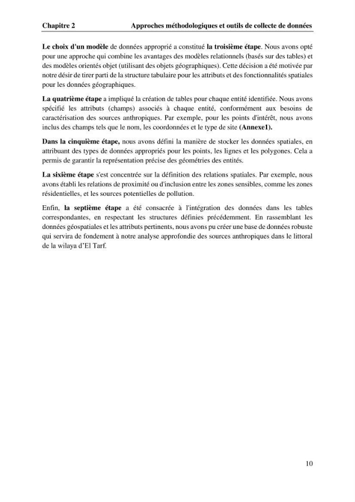 La télédétection et les systèmes d’information géographiques pour l’aide à la caractérisation des sources anthropiques: interactions paramétriques et conception des bases de données marines