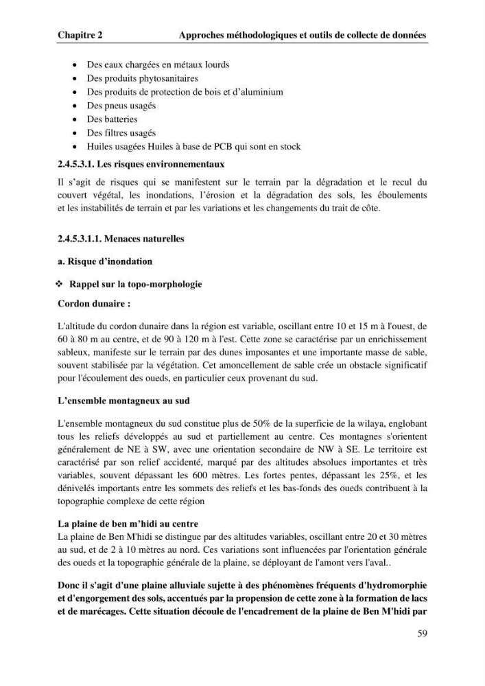 La télédétection et les systèmes d’information géographiques pour l’aide à la caractérisation des sources anthropiques: interactions paramétriques et conception des bases de données marines