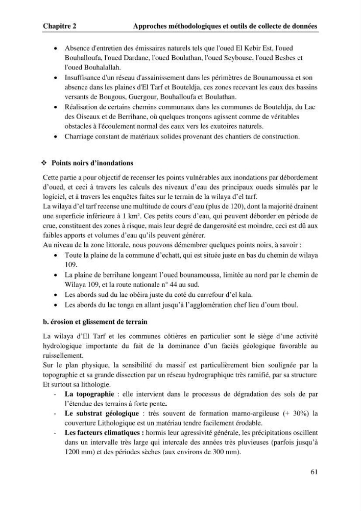 La télédétection et les systèmes d’information géographiques pour l’aide à la caractérisation des sources anthropiques: interactions paramétriques et conception des bases de données marines