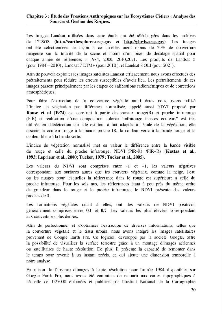 La télédétection et les systèmes d’information géographiques pour l’aide à la caractérisation des sources anthropiques: interactions paramétriques et conception des bases de données marines