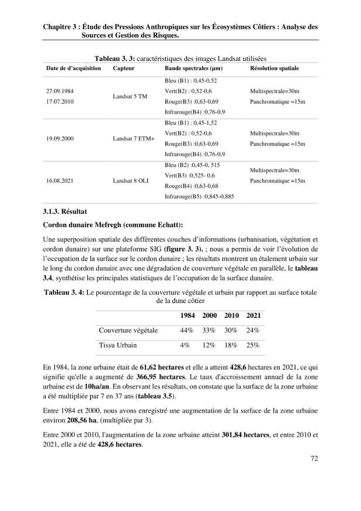 La télédétection et les systèmes d’information géographiques pour l’aide à la caractérisation des sources anthropiques: interactions paramétriques et conception des bases de données marines