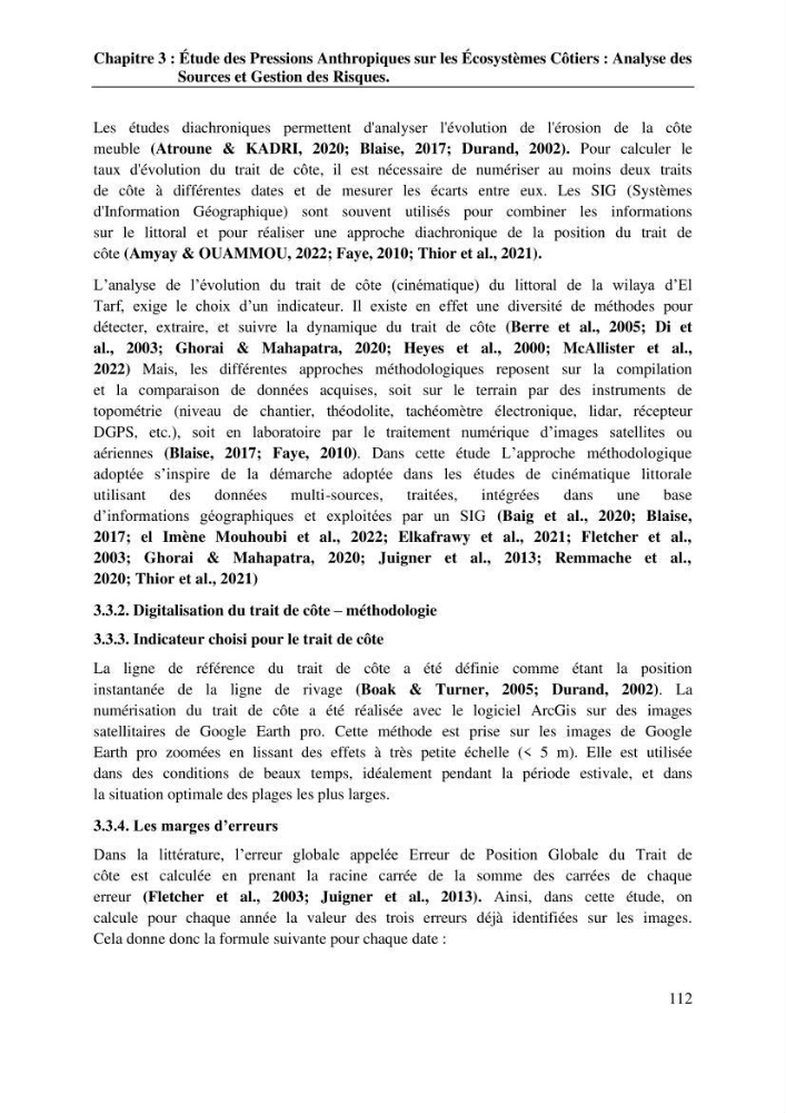 La télédétection et les systèmes d’information géographiques pour l’aide à la caractérisation des sources anthropiques: interactions paramétriques et conception des bases de données marines