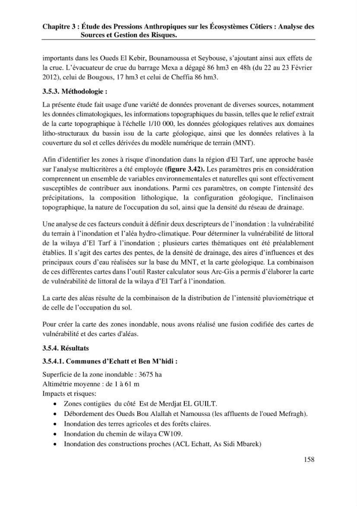 La télédétection et les systèmes d’information géographiques pour l’aide à la caractérisation des sources anthropiques: interactions paramétriques et conception des bases de données marines