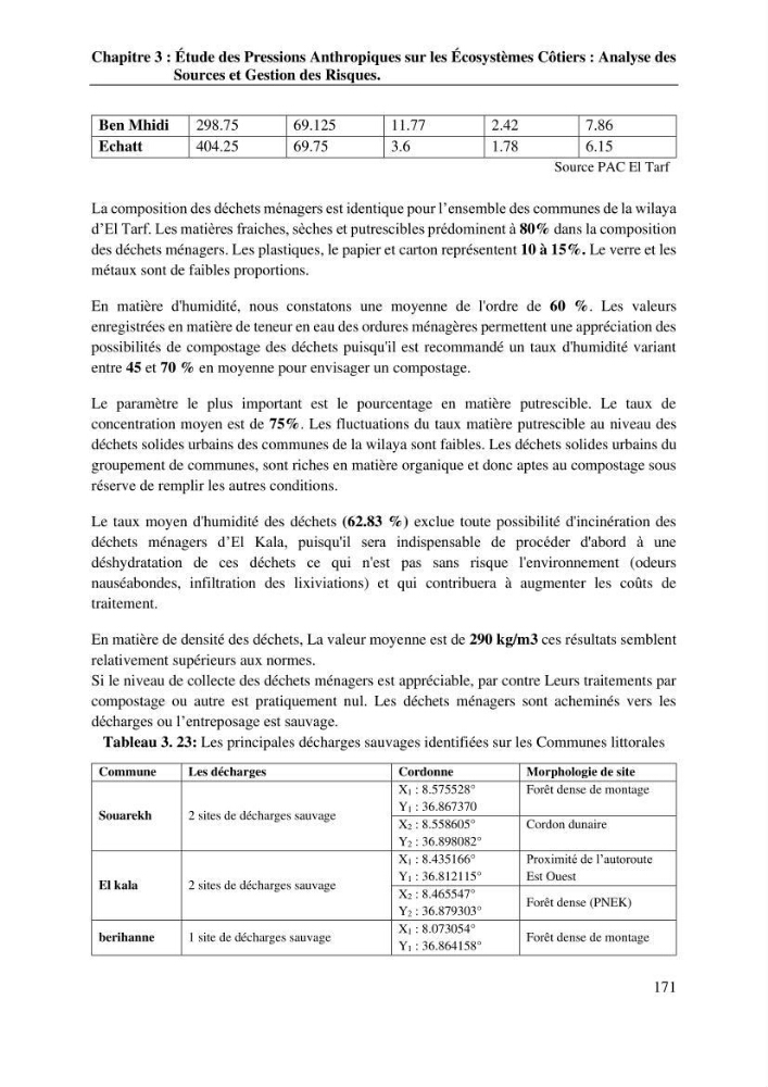 La télédétection et les systèmes d’information géographiques pour l’aide à la caractérisation des sources anthropiques: interactions paramétriques et conception des bases de données marines