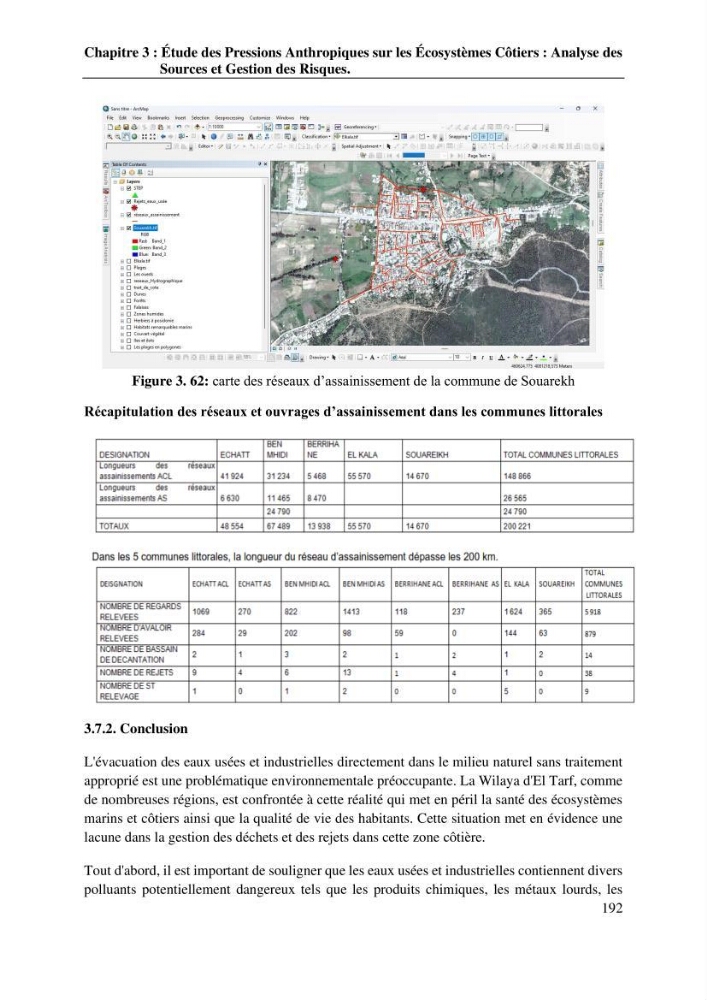 La télédétection et les systèmes d’information géographiques pour l’aide à la caractérisation des sources anthropiques: interactions paramétriques et conception des bases de données marines