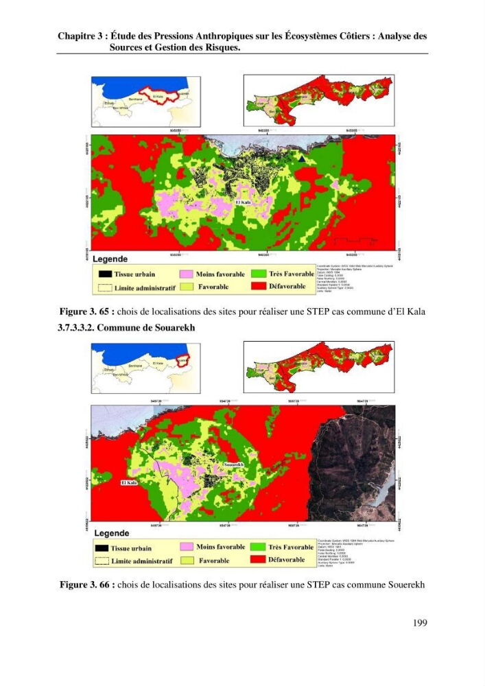 La télédétection et les systèmes d’information géographiques pour l’aide à la caractérisation des sources anthropiques: interactions paramétriques et conception des bases de données marines