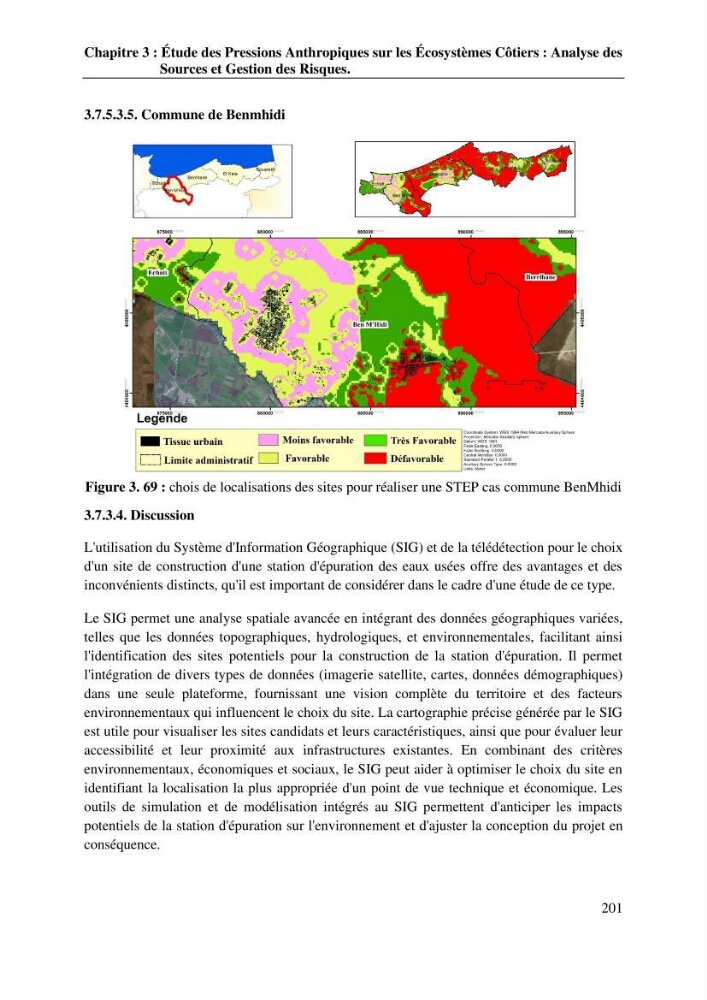 La télédétection et les systèmes d’information géographiques pour l’aide à la caractérisation des sources anthropiques: interactions paramétriques et conception des bases de données marines