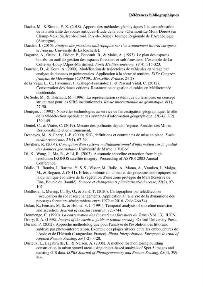 La télédétection et les systèmes d’information géographiques pour l’aide à la caractérisation des sources anthropiques: interactions paramétriques et conception des bases de données marines