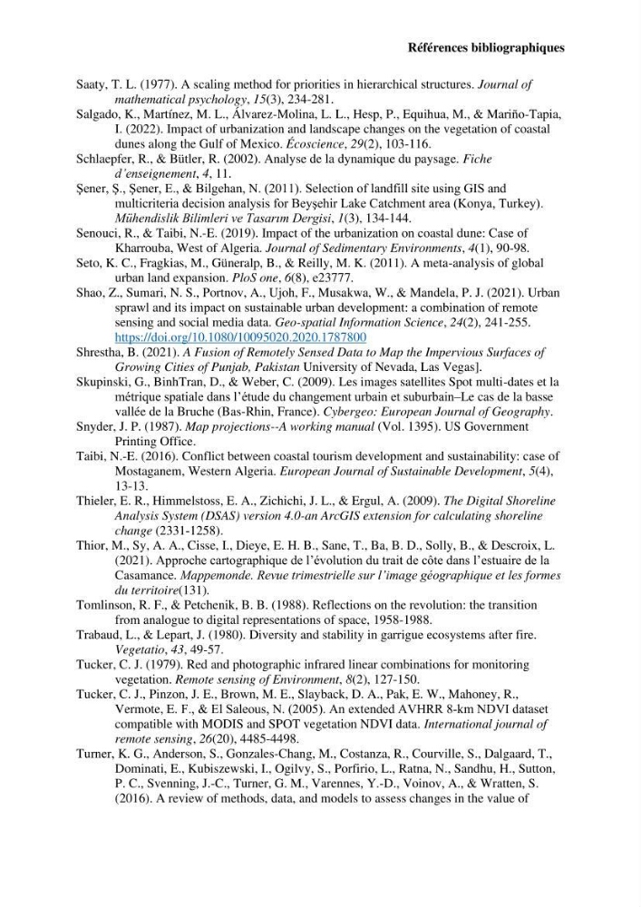 La télédétection et les systèmes d’information géographiques pour l’aide à la caractérisation des sources anthropiques: interactions paramétriques et conception des bases de données marines