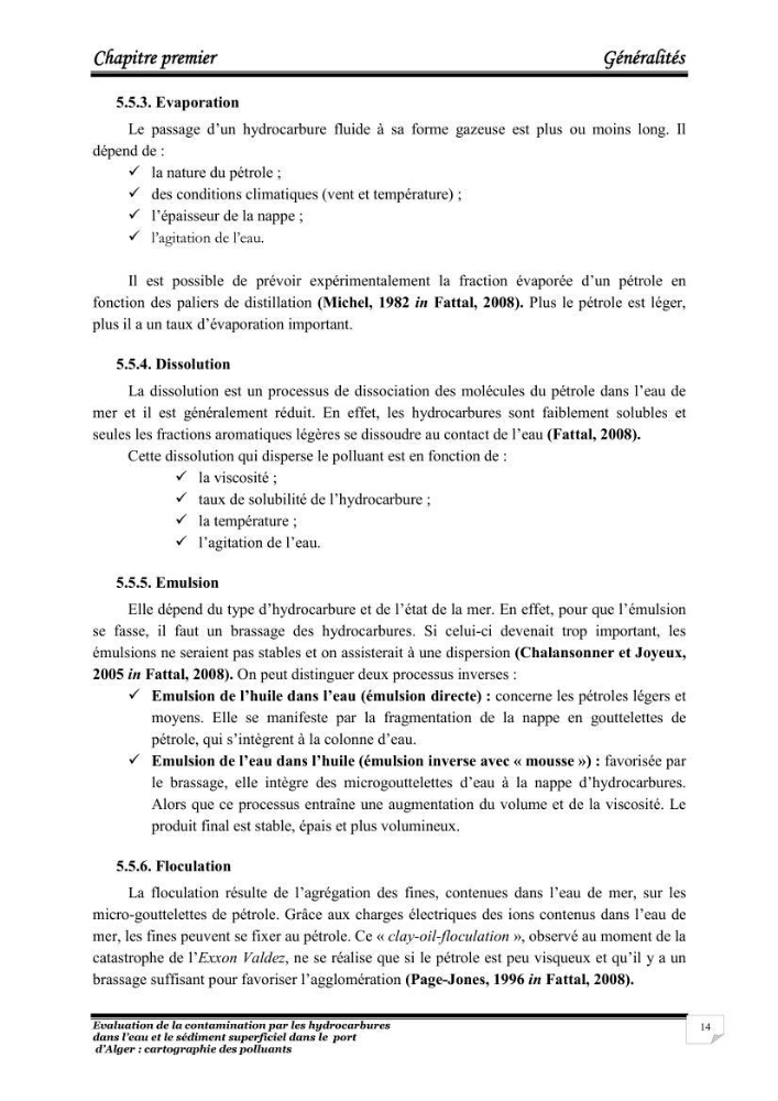 Evaluation de la contamination par les hydrocarbures polyaromatiques dans l\'eau et le sédiment superficiel dans le port d\'Alger: cartographiedes polluants
