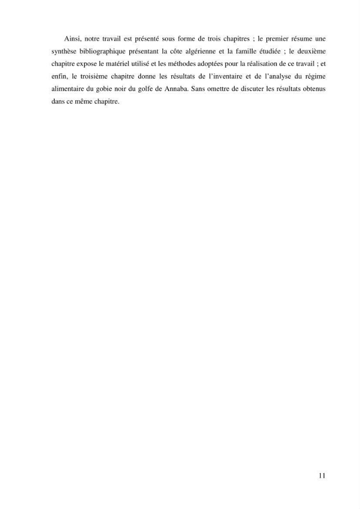 Contribution à l\'étude de la famille des Gobiidae (Ostéichtyens,Actinoptérygiens) du bassin algerien: inventaire de la famille et régime alimentaire du gobie Gobius niger Linnaeus, 1758)