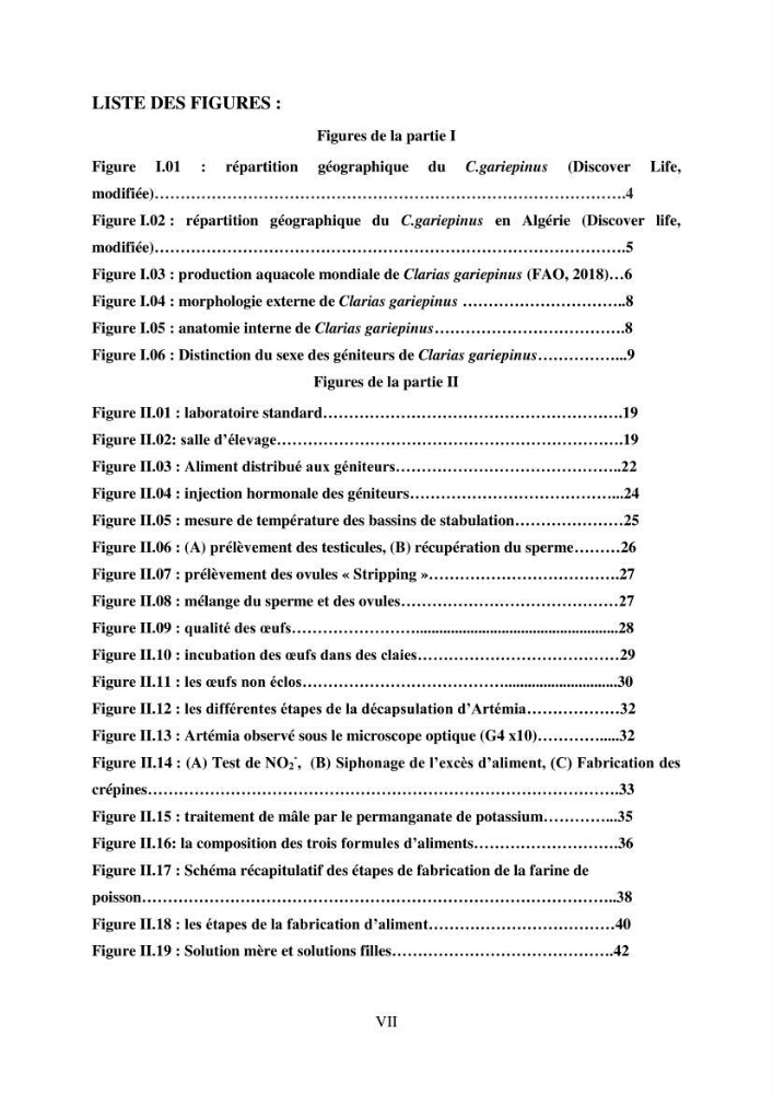 Maitrise de la reproduction artificielle et étude comparative de la croissance du poisson-chat africain Clarias gariepinus (Bruchell,1822 ) selon trois formules d\'aliments: