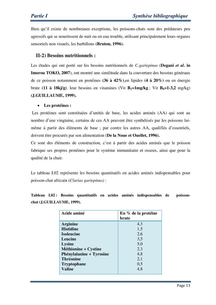 Maitrise de la reproduction artificielle et étude comparative de la croissance du poisson-chat africain Clarias gariepinus (Bruchell,1822 ) selon trois formules d\'aliments: