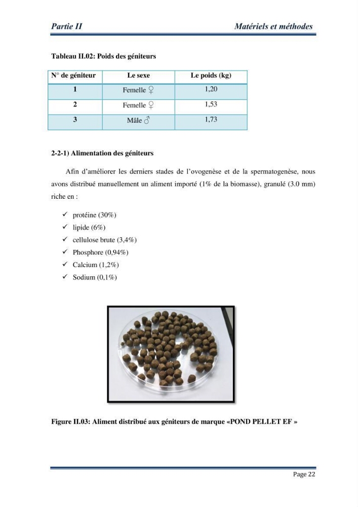 Maitrise de la reproduction artificielle et étude comparative de la croissance du poisson-chat africain Clarias gariepinus (Bruchell,1822 ) selon trois formules d\'aliments: