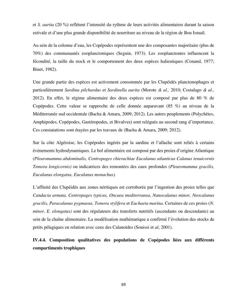 Peuplements zooplanctoniques et ichtyologiques (Clupéidae, Engraulidae) de la côte algéroise : interactions, flux de matières et conséquences sur les stocks halieutiques