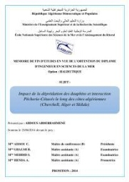 Impact de la déprédation des dauphins et interaction pêcherie-cétacés le long des côtes algeriennes (Cherchell,Alger et Skikda: