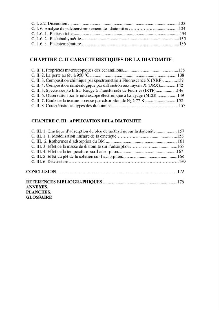 Identification, caractérisation et applications des diatomées fossiles de la région de Mostaganem: