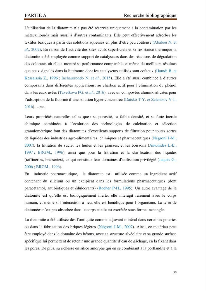 Identification, caractérisation et applications des diatomées fossiles de la région de Mostaganem: