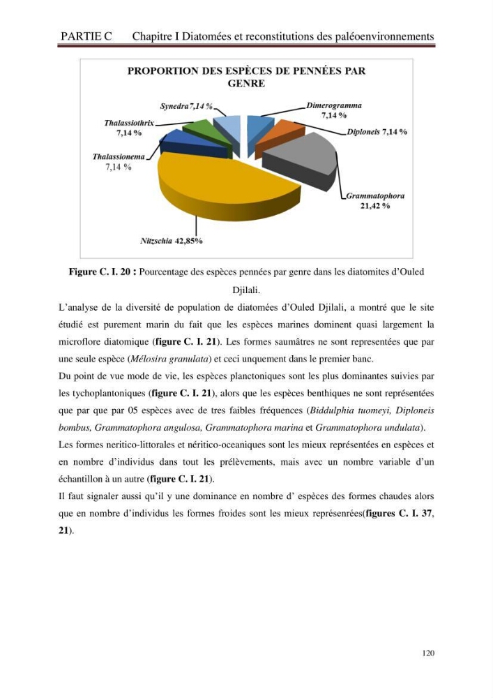 Identification, caractérisation et applications des diatomées fossiles de la région de Mostaganem: