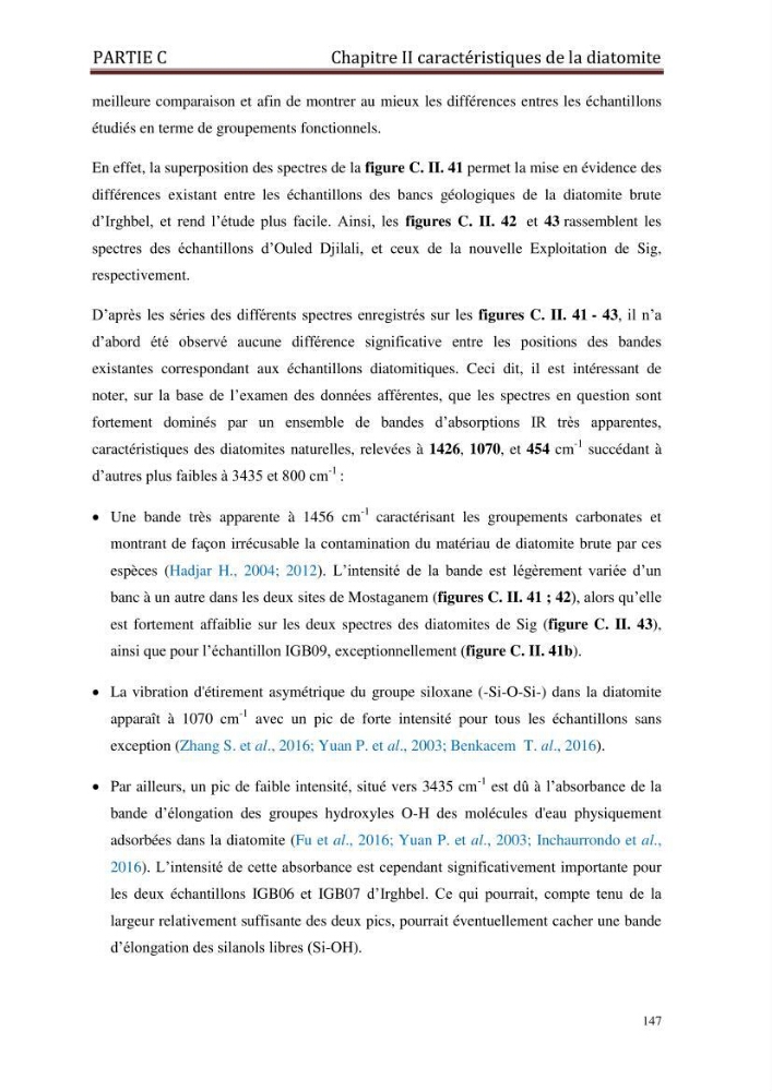Identification, caractérisation et applications des diatomées fossiles de la région de Mostaganem:
