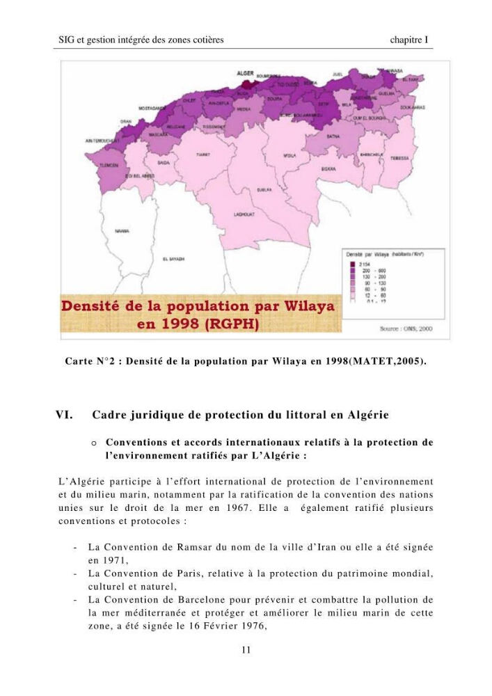 SIG et gestion intégrée des zones côtières en Algerie, difficultés d\'intégration et pistes de sollutions