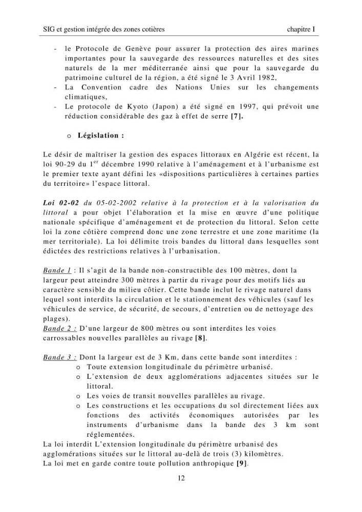 SIG et gestion intégrée des zones côtières en Algerie, difficultés d\'intégration et pistes de sollutions